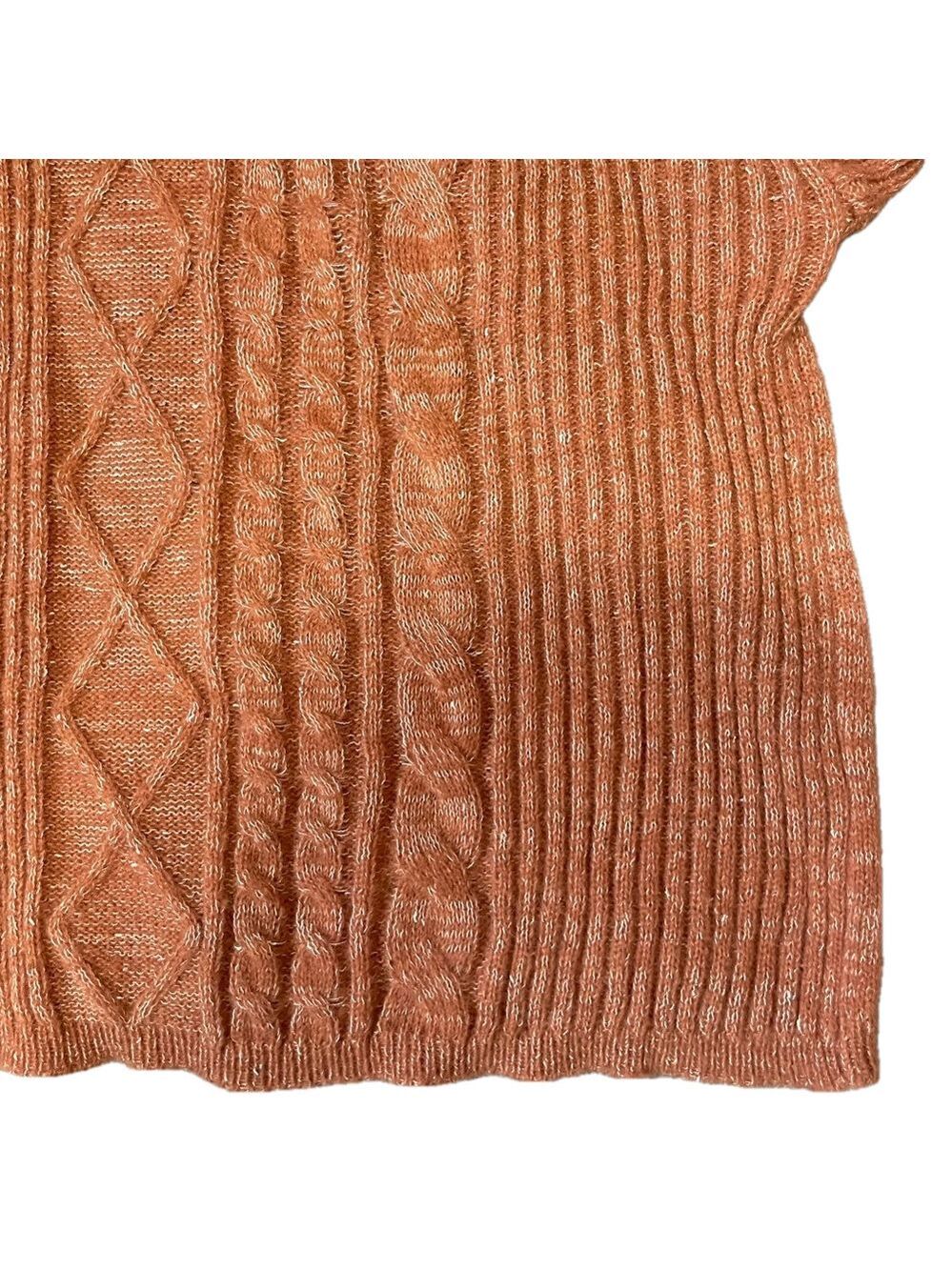 Sew In Love Chunky Crew Neck Sweater Womens Small Textured Fisherman Cable Knit - Picture 7 of 10